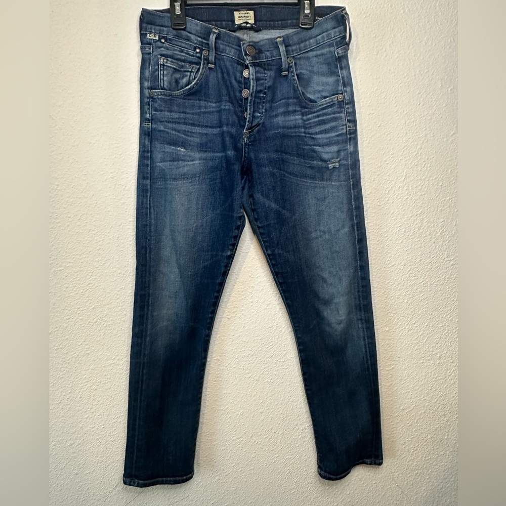 Citizens Of Humanity Dark Blue Emerson slim boyfriend jeans